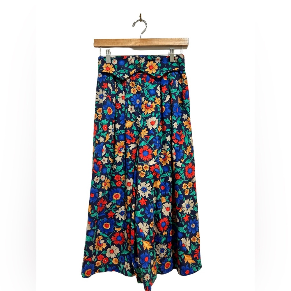 Floral Larissa Belted Culottes